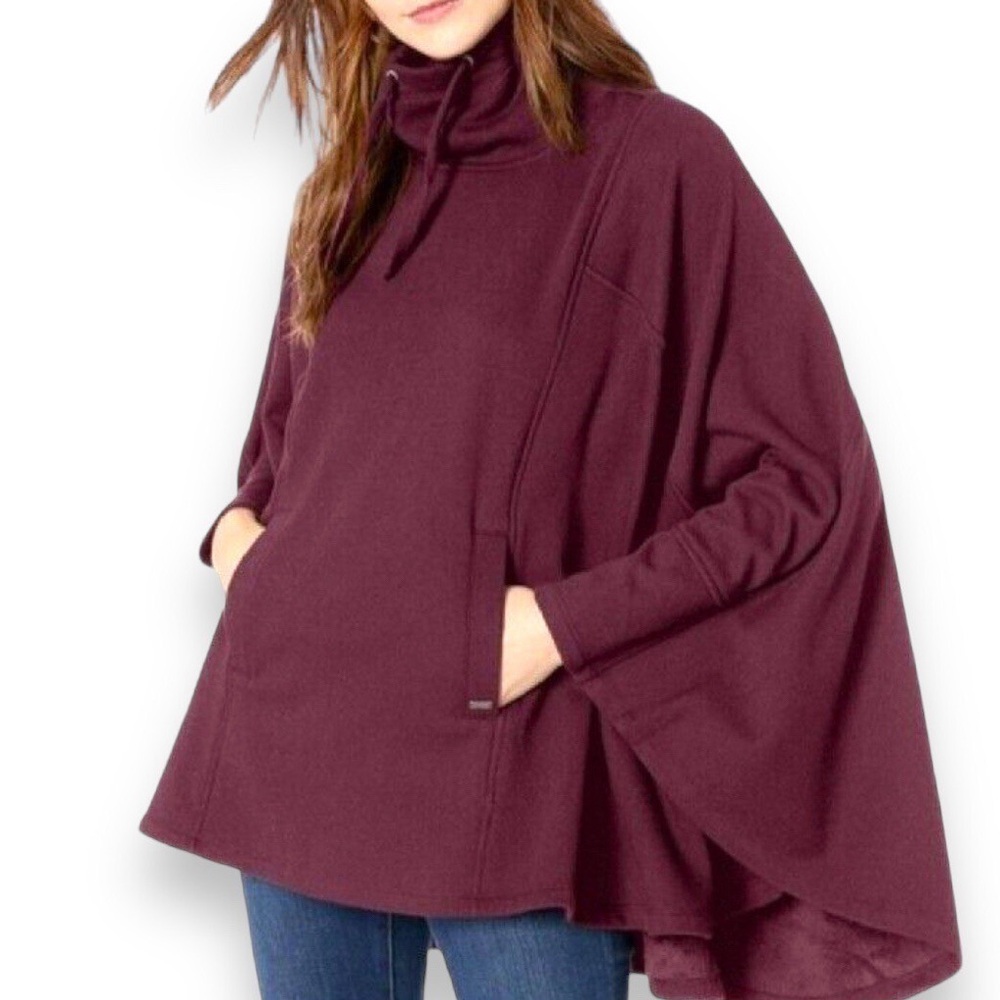UGG Australia Charlynne Drawstring Funnel Neck Poncho